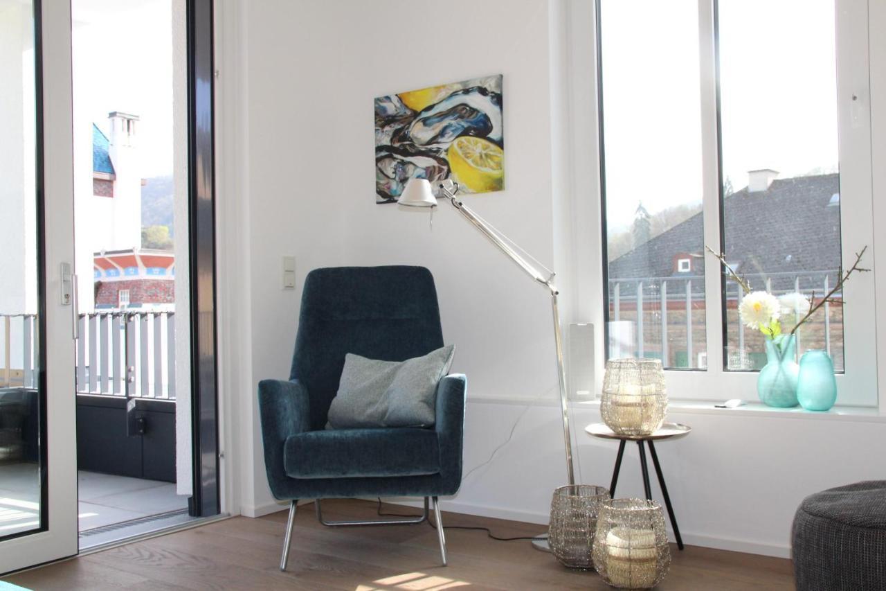 Mosel-Loggia - Luxusapartment -Terrass - Klimaanlage Traben-Trarbach Exteriör bild