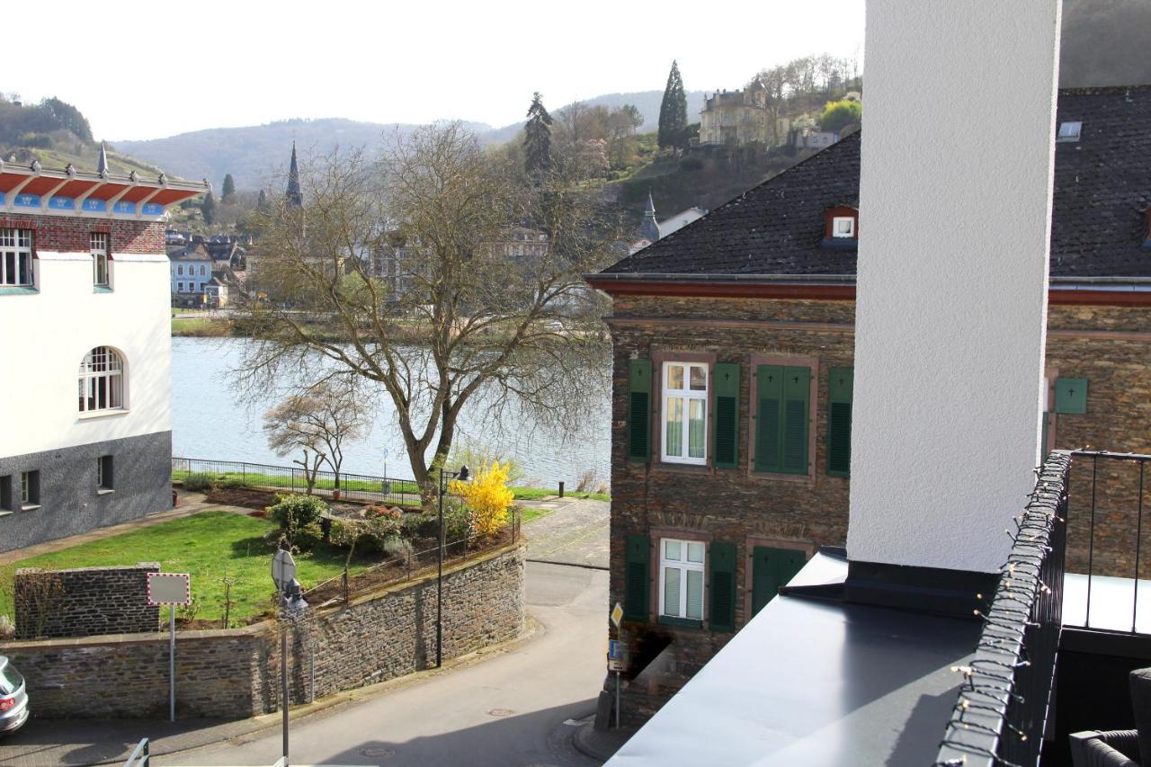 Mosel-Loggia - Luxusapartment -Terrass - Klimaanlage Traben-Trarbach Exteriör bild